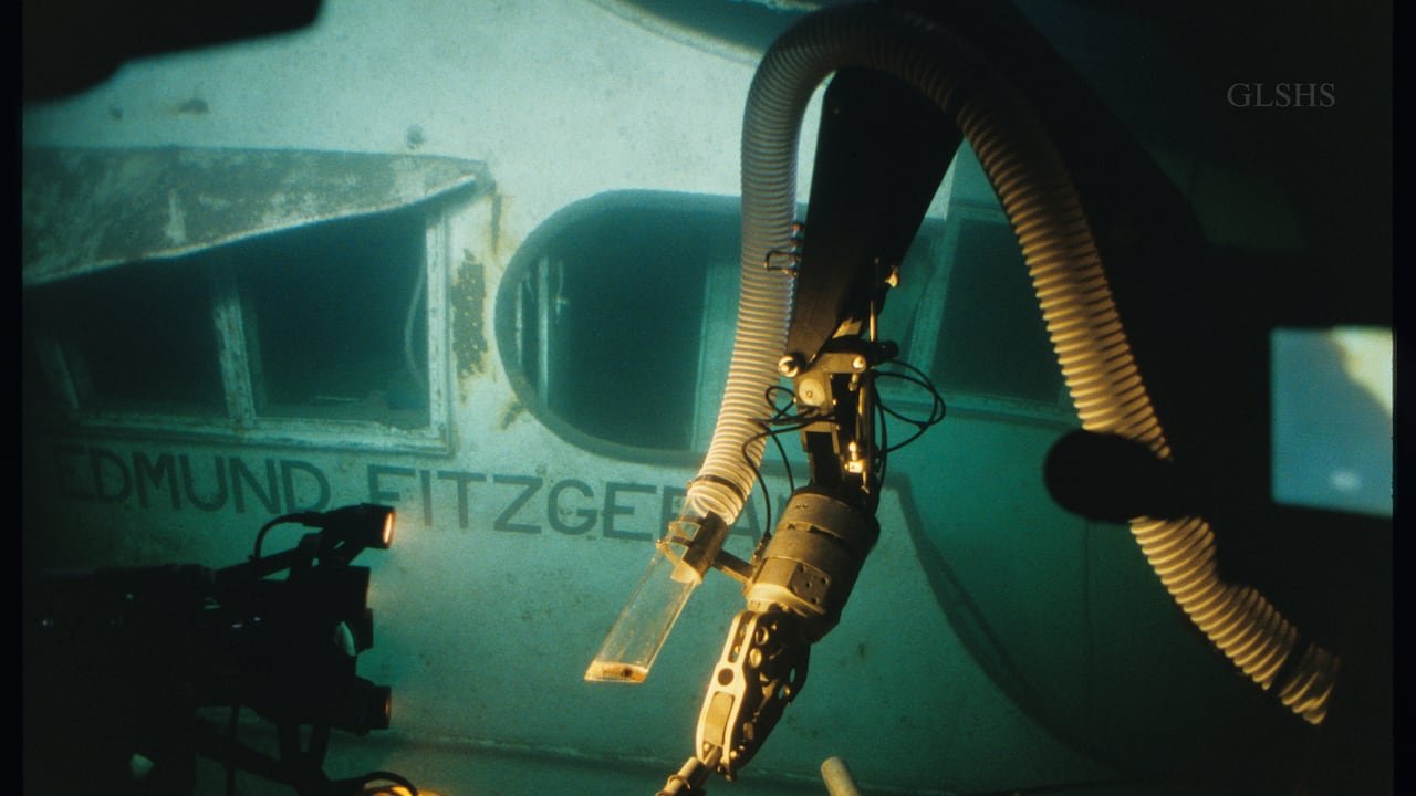 The Edmund Fitzgerald rests at the bottom of Lake Superior roughly 17 miles northwest of Whitefish Point